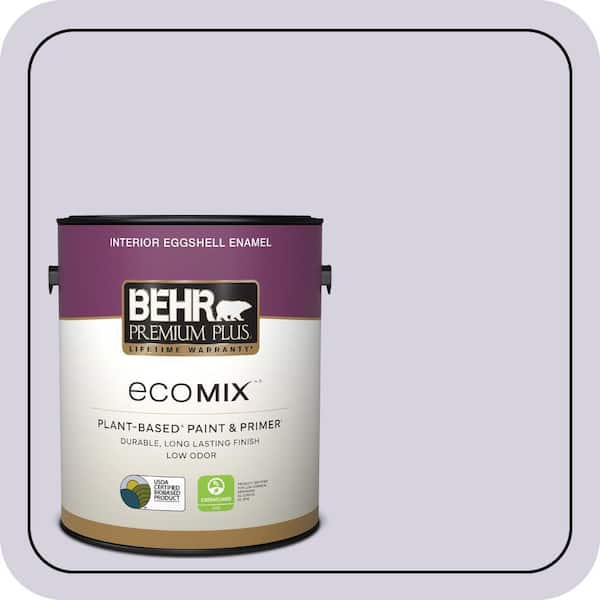 1 gal. #650E-2 Lovely Lavender Eggshell Enamel EcoMix Plant-Based Interior Paint & Primer