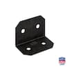 Simpson Strong-Tie Outdoor Accents Avant Collection ZMAX, Black Powder-Coated 90-degree Angle for 6x Lumber APVA6