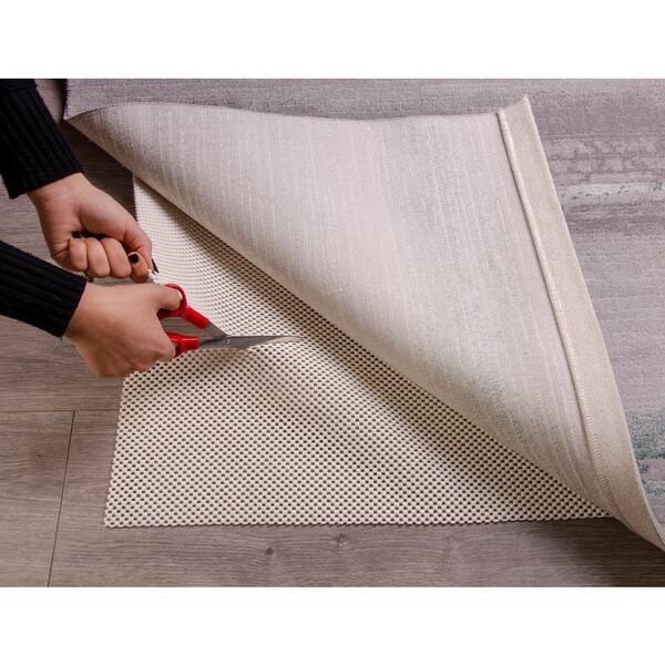 Rug Branch Rug Pad Collection Premium Standard Soft PVC Non Slip Rug Pads  (0.25") - 2' x 5', Ivory HPAD25 - The Home Depot