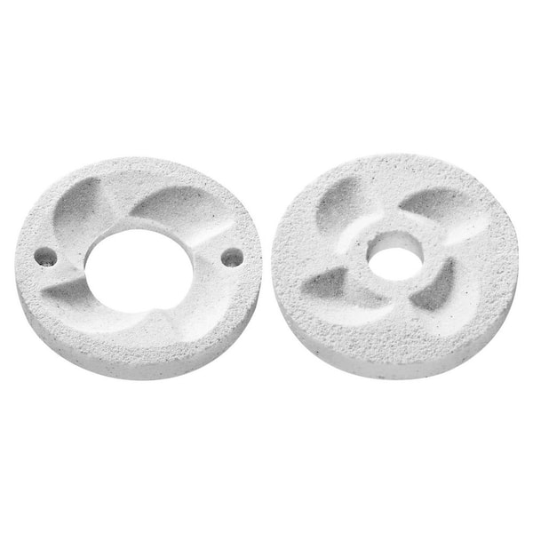 2-Piece Grinding Sheets, Marble Dry and Wet Discs for Grain Mill, Replacement Plates for Corn Spice Grinder, 2025 update