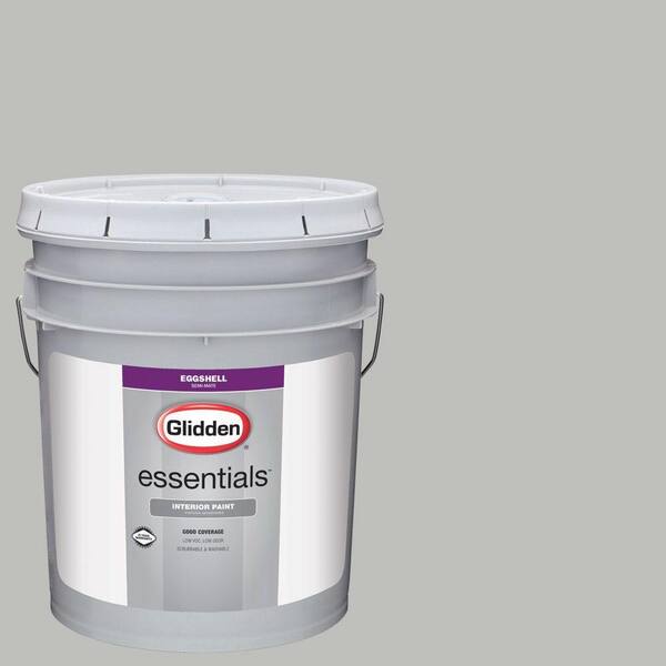 Glidden Essentials 5 gal. #HDGCN62 Pebble Grey Eggshell Interior Paint