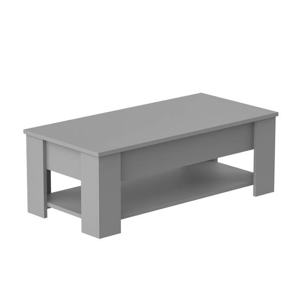 Fufu Gaga 41 3 In Gray Rectangle Mdf Wood Lift Top Coffee Table With Storage Compartment And Shelf Kf200018 04 Fufu Gaga 41 3 In Gray Rectangle Mdf, Ikea Hinged Coffee Table