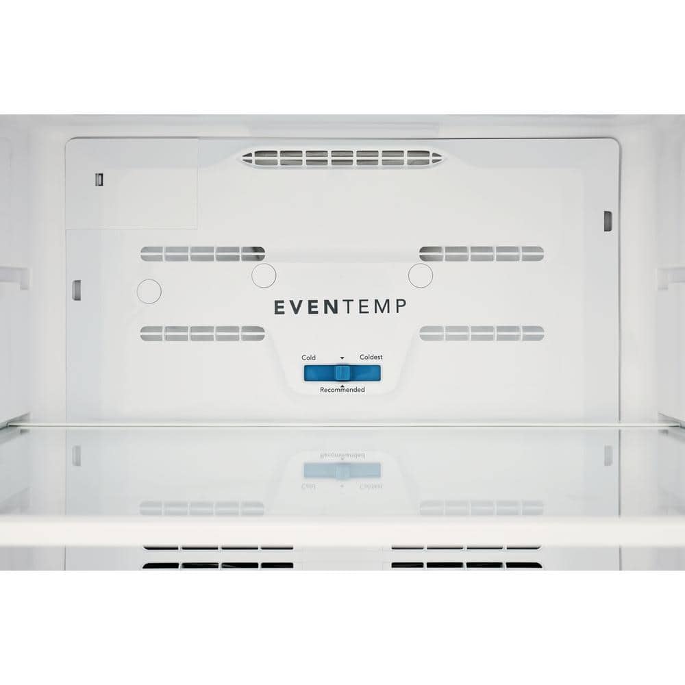 White Energy Star Top Freezer Refrigerator with Ice Maker