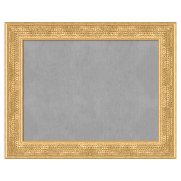 Amanti Art Trellis Gold 30 in. x 24 in. Framed Magnetic Board