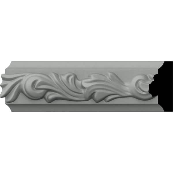 Ekena Millwork SAMPLE - 7/8 in. x 12 in. x 2 in. Polyurethane Sussex Floral Panel Moulding