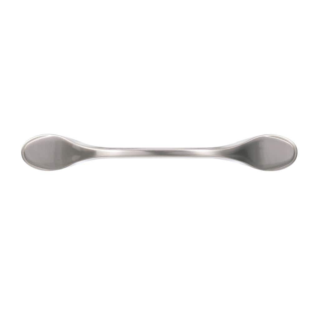 5-Inch Brushed Nickel Traditional Cabinet Pull with Mounting Hardware