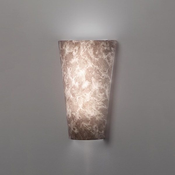 It S Exciting Lighting Small Grey Marble High Gloss Wall Mounted 5 Led Indoor Outdoor Battery Operated Sconce Iel 2475g The Home Depot - Battery Powered Led Outdoor Wall Lights