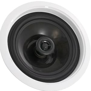 6.5-In. Ceiling Speakers, 150 W, Flush Mount Ceiling and In-Wall System, 8 Ω Impedance, 89 dB Sensitivity, for Home