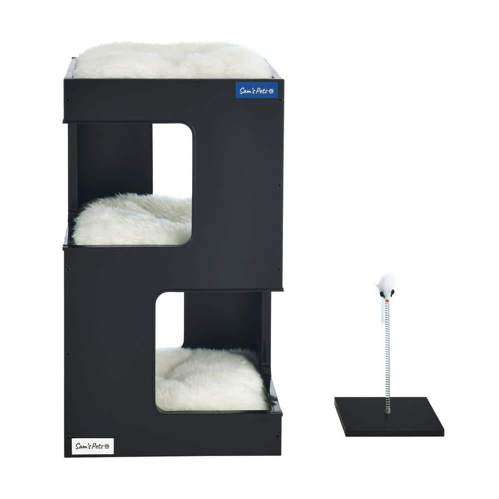 23.5 in. Escher Cat Tree in Black