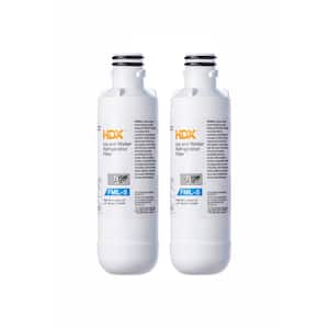 FML-5 Premium Refrigerator Water Filter Replacement Fits LG LT1000P (2-Pack)