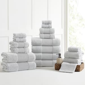 MODERN THREADS Air Cloud 18 Piece Sand Towel Set 5ACT18PE SND ST The Home Depot