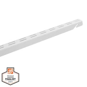 84 in. L White Steel Heavy Duty Vertical Rail