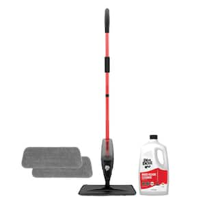 Spray Mop for Hard Floors, 16.25 in. in Microfiber, Spray Mop, Replacement Mop Pads and 64oz Hard Floor Solution Bundle