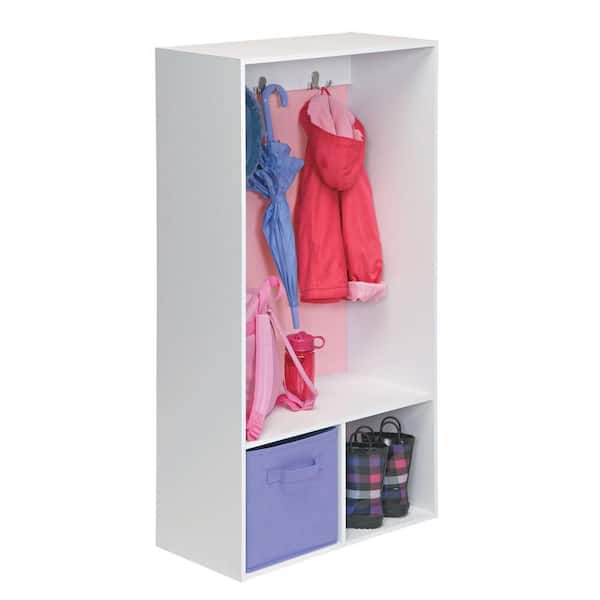 ClosetMaid 11 in. D x 11 in. H x 11 in. W Pink Fabric Cube Storage Bin 1139  - The Home Depot