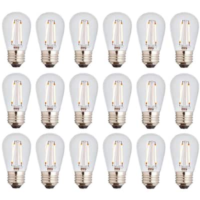 BRIMAX S14 String Light Replacement Bulbs 15Pack Plastic Cover Shatterproof Non-dimmable AC230V 0.5W E27 Multi-Color
