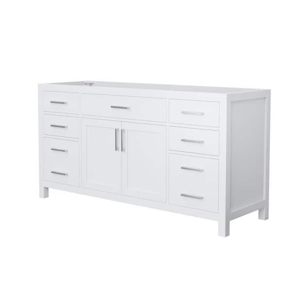 Beckett 65 in. Bath Vanity Cabinet without Top in White