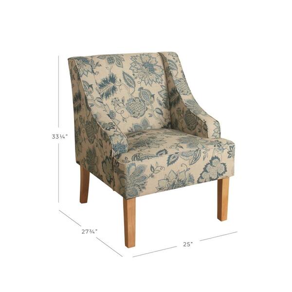 Homepop modern swoop online arm accent chair