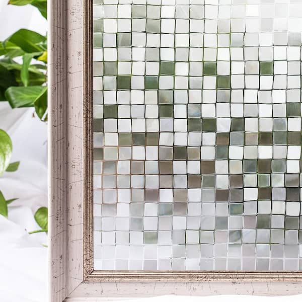 COTTON COLORS 35.4 in. x 78.7 in. Decorative and Privacy 3D Window Film