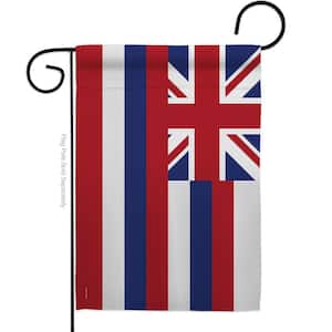 13 in X 18.5 Hawaii States Garden Flag Double-Sided Regional Decorative Horizontal Flags