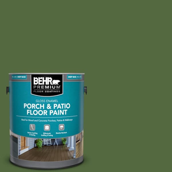 1 gal. #M380-7 Alfalfa Extract Gloss Enamel Interior/Exterior Porch and Patio Floor Paint