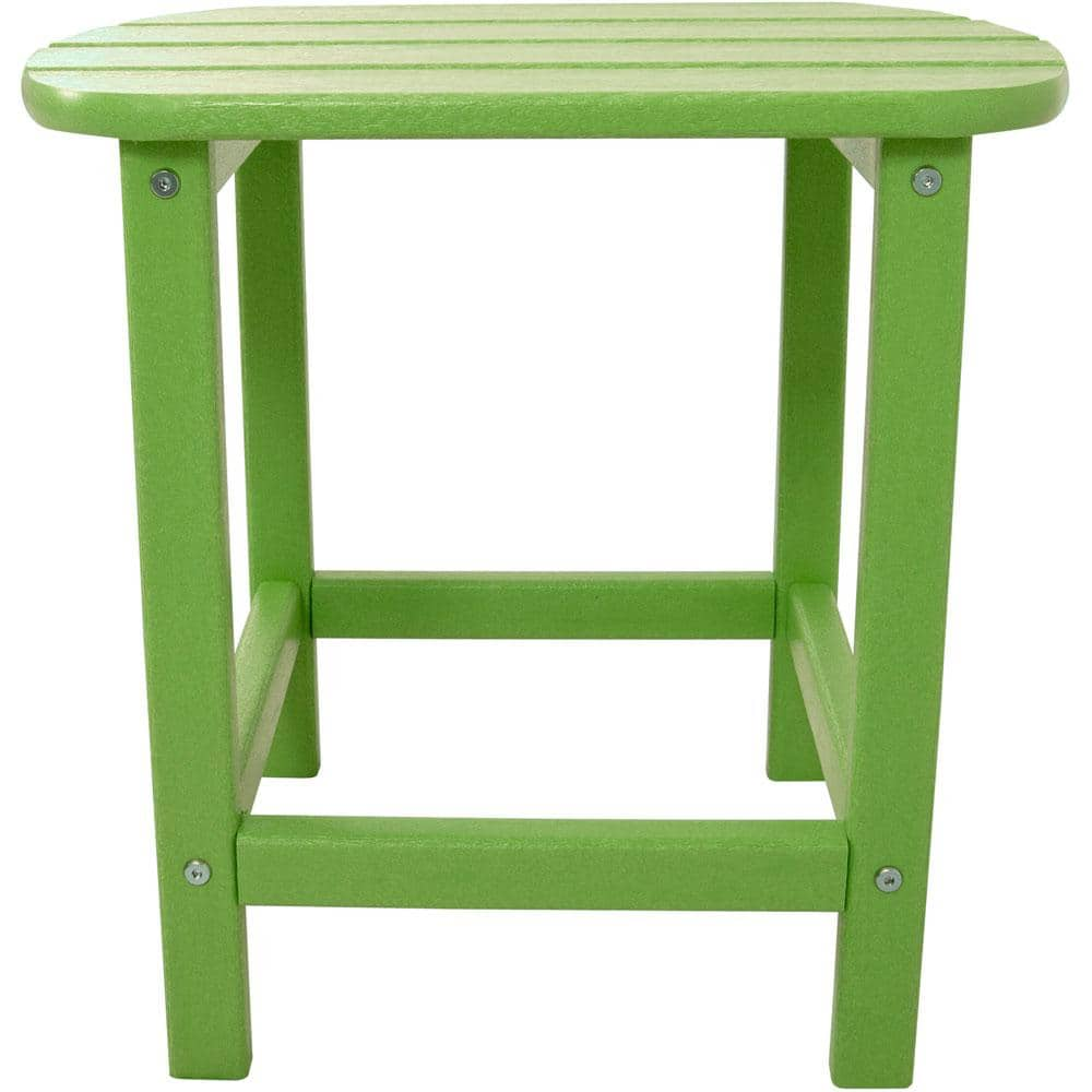 Hanover Lime All Weather Patio Side Table Hvsbt18li The Home Depot