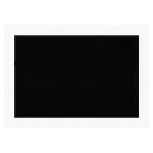 Cabinet White Framed Black Corkboard 41 in. x 29 in. Bulletine Board Memo Board