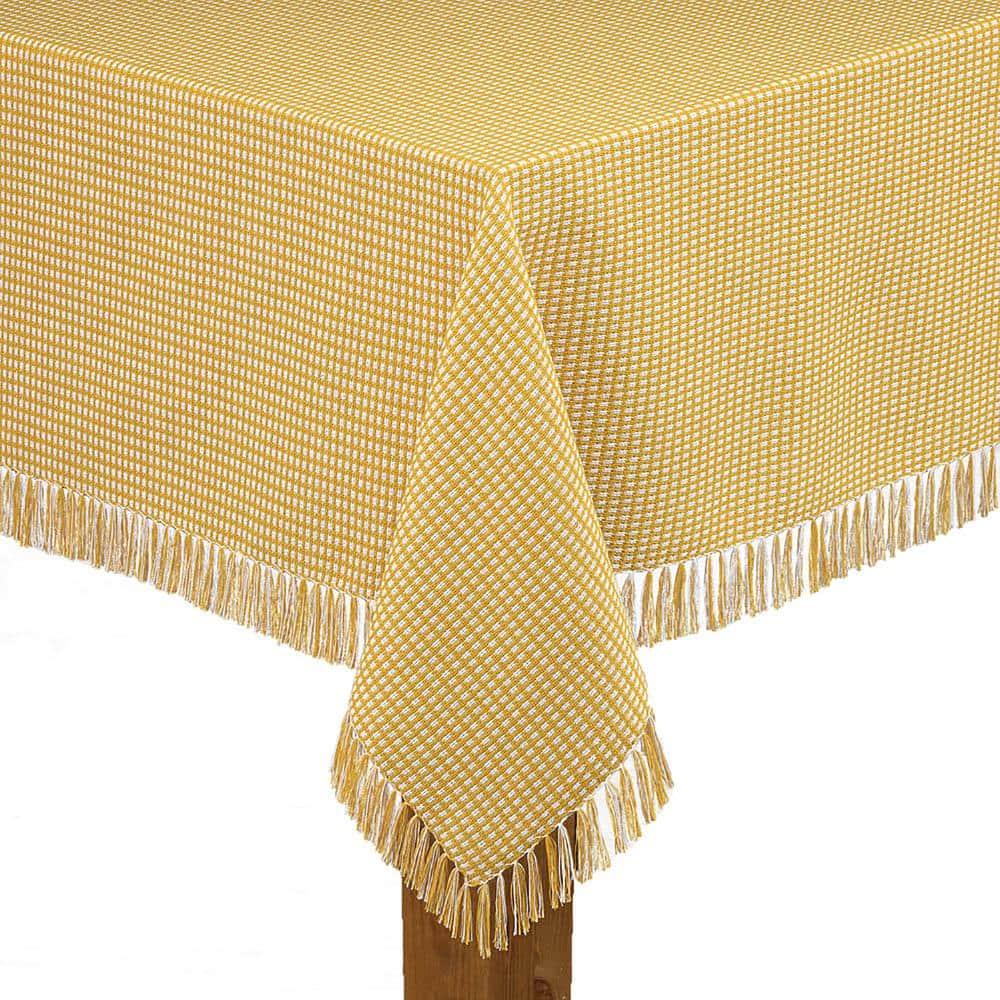 Details about   NEW Hotel Provence 60" x 84" Cotton Blend Tablecloth Yellow Gold 