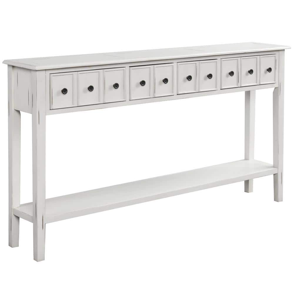Rustic Entryway Console Table, 60 Long Sofa Table with two Different Siz