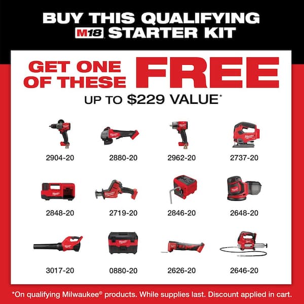 M18 18-Volt Lithium-Ion High Output Starter Kit with Two 6.0 Ah Battery and Charger