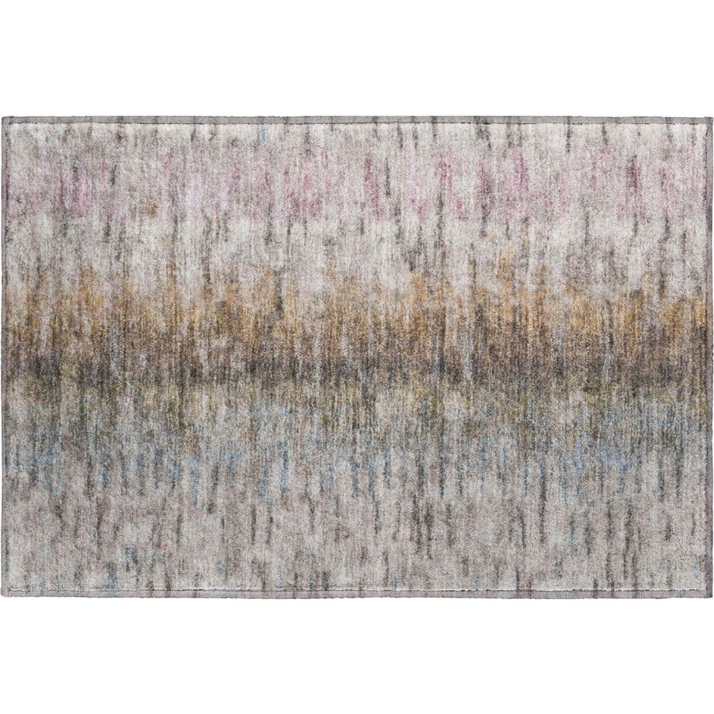 Mayfield Premium Machine Washable Abstract AMF2319 Brown 3 ft. x 4 ft. Area Rug price history on PriceWatchPro