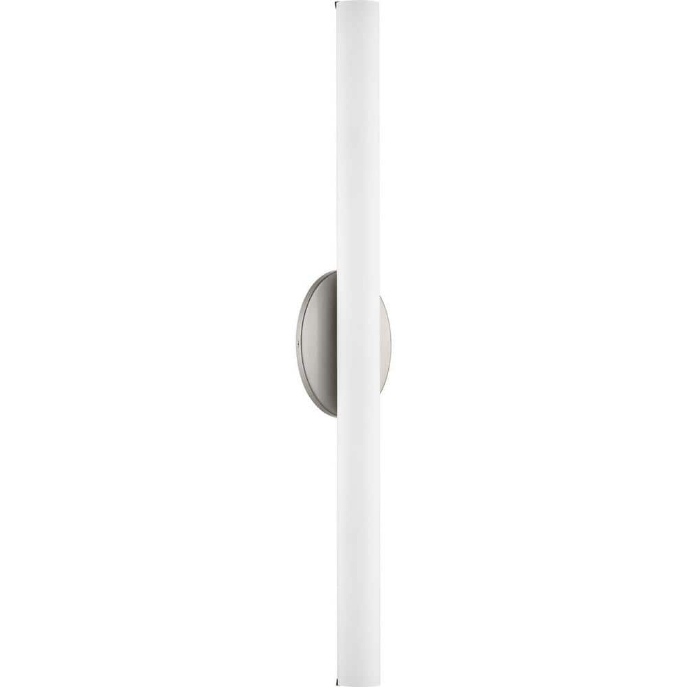 Brushed Nickel 32" LED Bath Vanity Fixture with Opal Glass Shade
