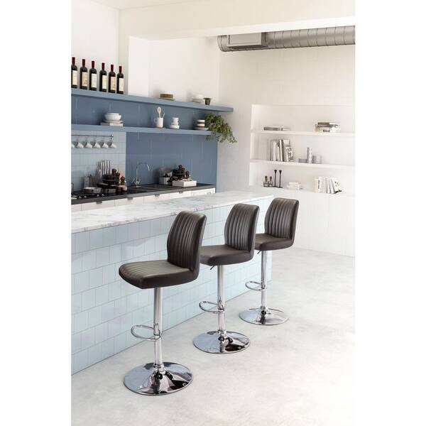 ZUO Willful 38.6 in. Espresso Bar Chair