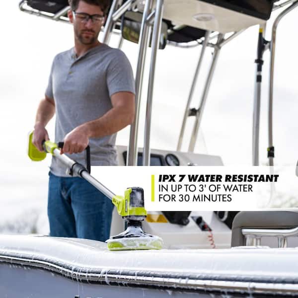 RYOBI ONE+ 18V Cordless Telescoping Power Scrubber (Tool Only