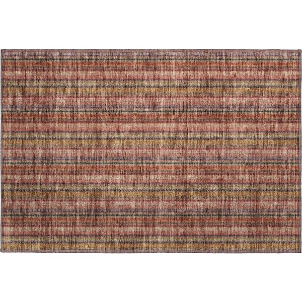 Mayfield Premium Machine Washable Abstract AMF982 Blush 1 ft. 8 in. x 2 ft. 6 in. Area Rug