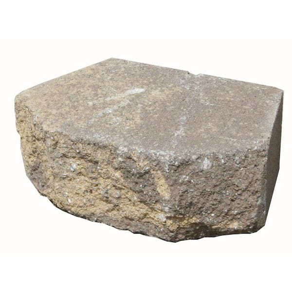 Angelus Block 4 in. x 12 in. x 8 in. Sand Stone Mocha Concrete Wall Block