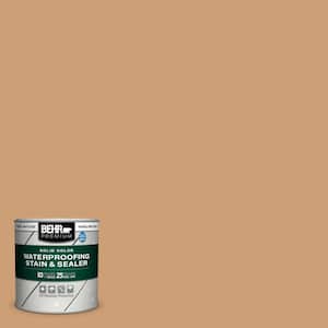 8 oz. #S250-4 Fresh Croissant Solid Color Waterproofing Exterior Wood Stain and Sealer Sample