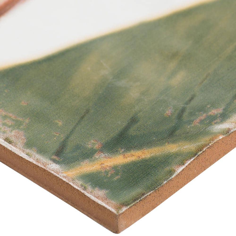 Sonata Decor 8" x 8" Multicolor Ceramic Wall Tile