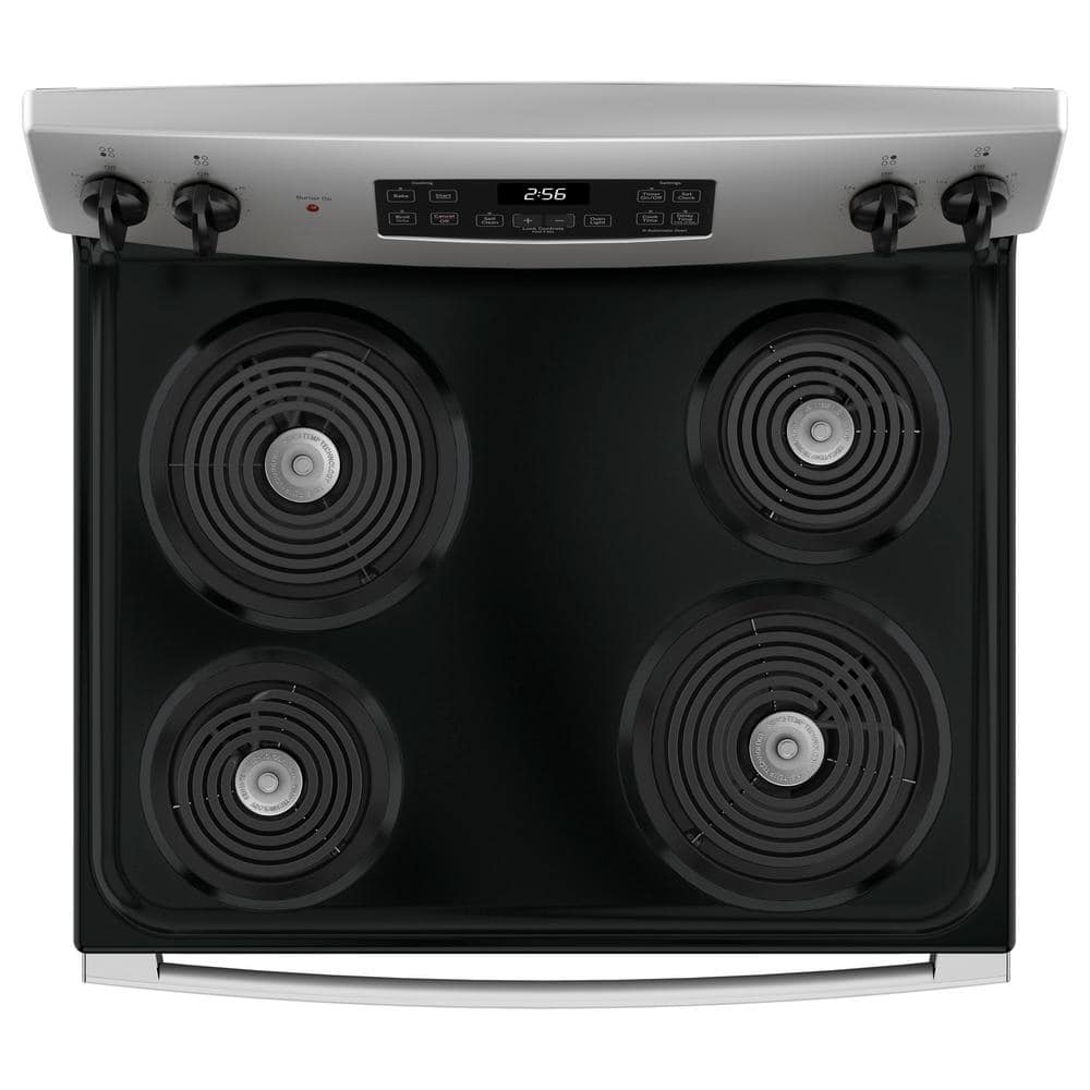 30" Black and Stainless Steel Freestanding Electric Range