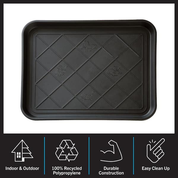 TrafficMaster Soho Black 15 in. x 29 in. Boot Tray MT1003786 - The Home  Depot