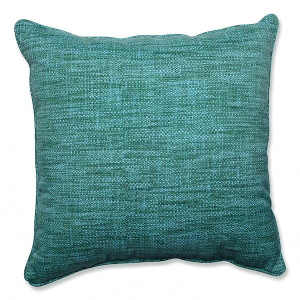Pillow Perfect Solid Blue Square Outdoor Square Throw Pillow