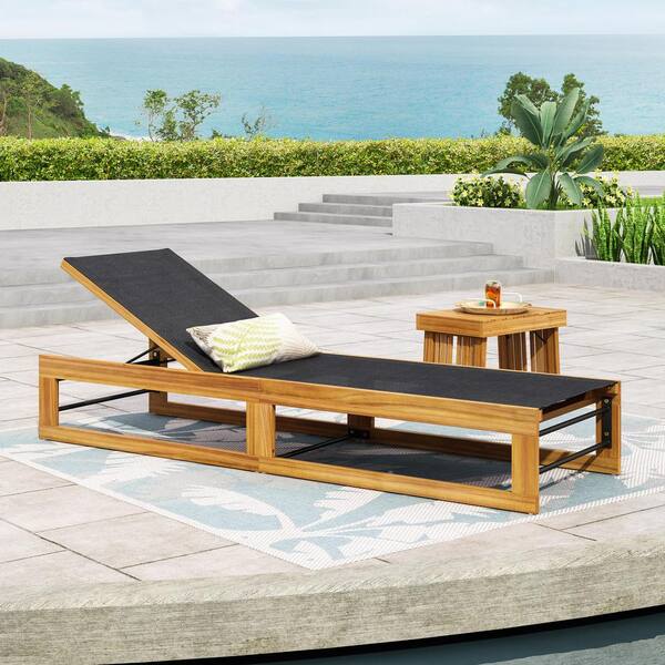 Wood deals outdoor chaise