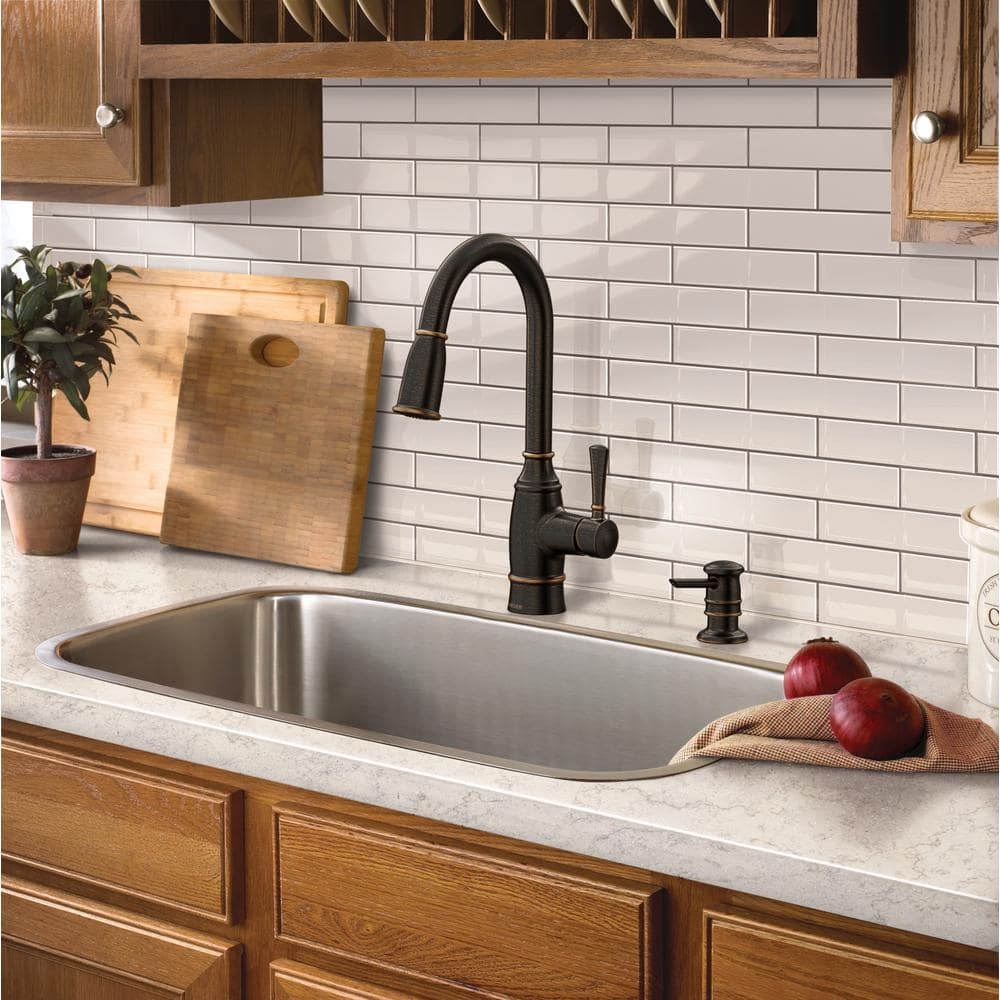 Noell Mediterranean Bronze Pull-Down Kitchen Faucet with Spray