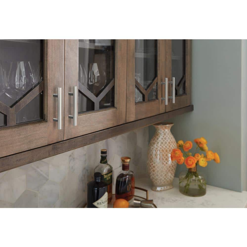 Polished Chrome 3-Inch Modern Bar Cabinet Pull