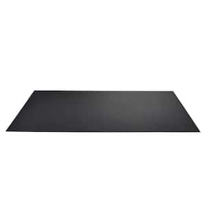 Black 77.9 in. W x 36.25 in. L PVC Fitness Exercise Equipment Mat (19.5 sq. ft.)