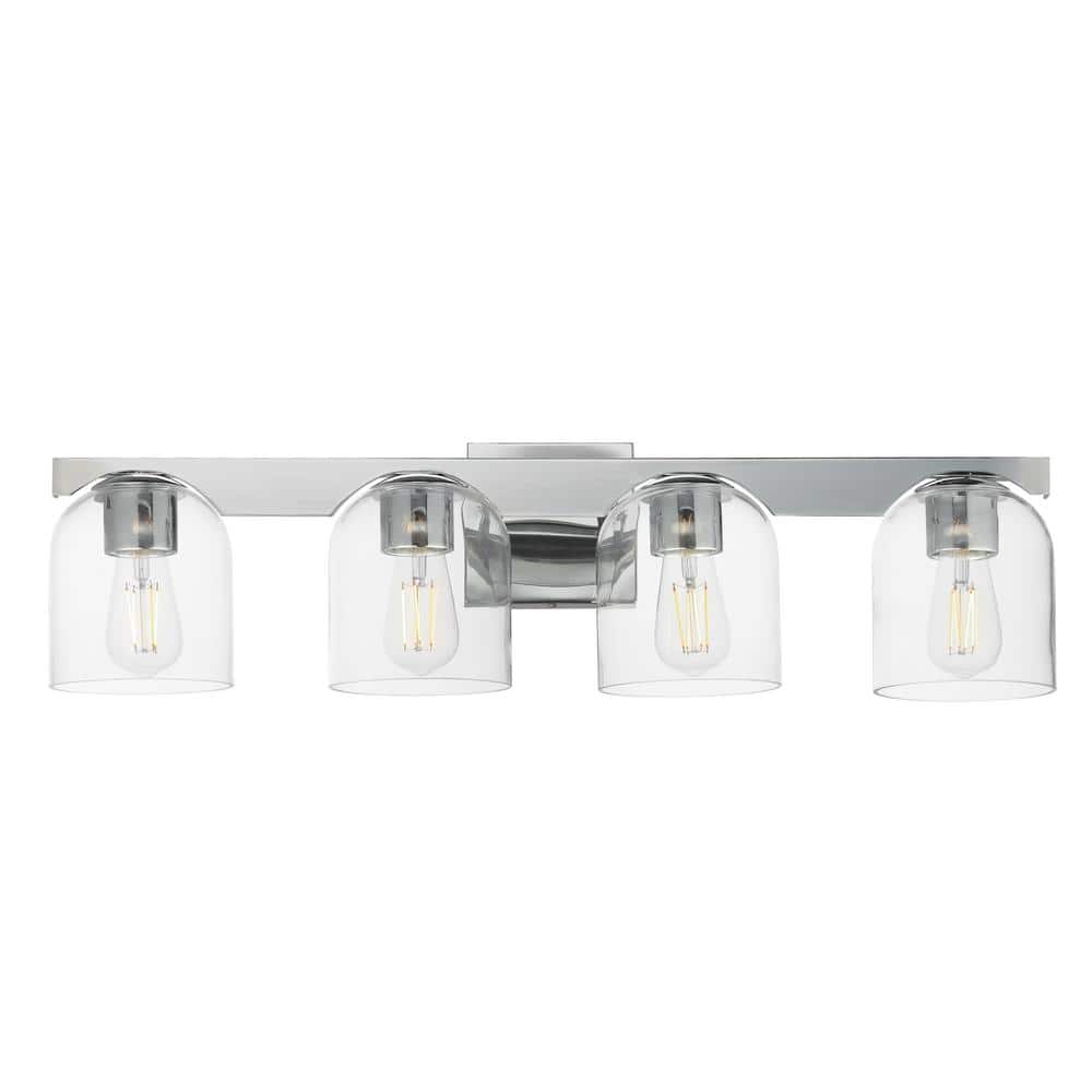 Scoop 29.5 in. 4 Light Polished Chrome Bath Vanity Light price history on PriceWatchPro