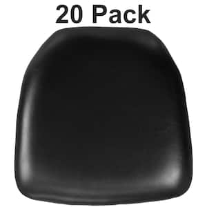 Black Vinyl Chair Pad (Set of 20)