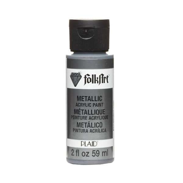 FolkArt 2 oz. Gunmetal Gray Metallic Craft Paint