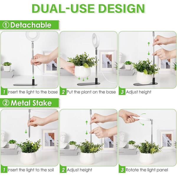 thumbnail image 2 of 48 LED Full Spectrum Grow Light With Timer & 10 Dimmable Levels For Indoor Plants 2 of 3