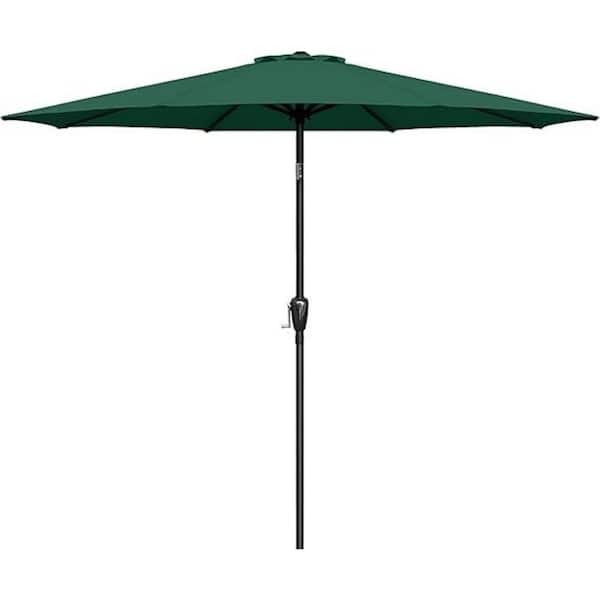 7.5 ft. Steel Market Tilt Patio Umbrella in Green