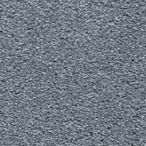 Unblemished II  - Crystal Falls - Blue 55 oz. Triexta Texture Installed Carpet
